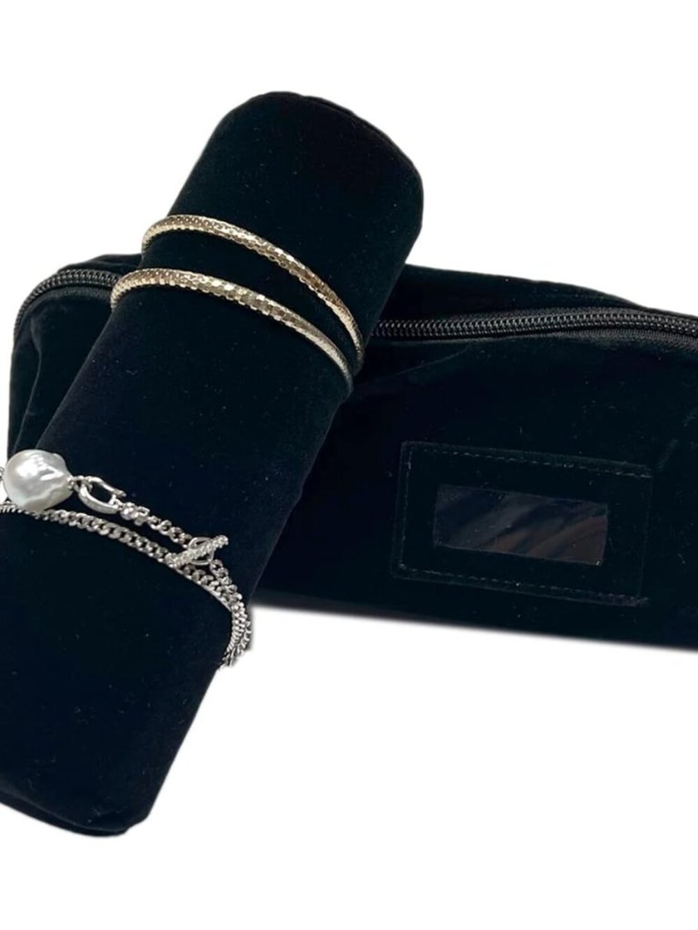 Travel Jewelry Roll, Organizer for Brackets Bangles Watches, Great Jewelry Organ